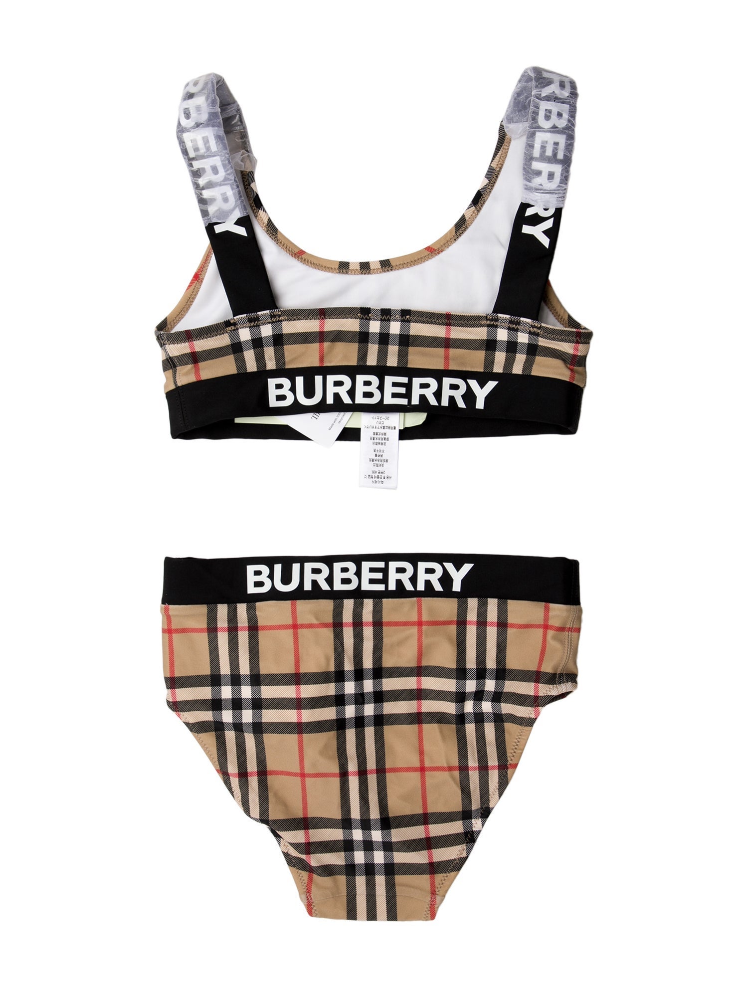 Burberry Plaid Print Bikini w/ Tags