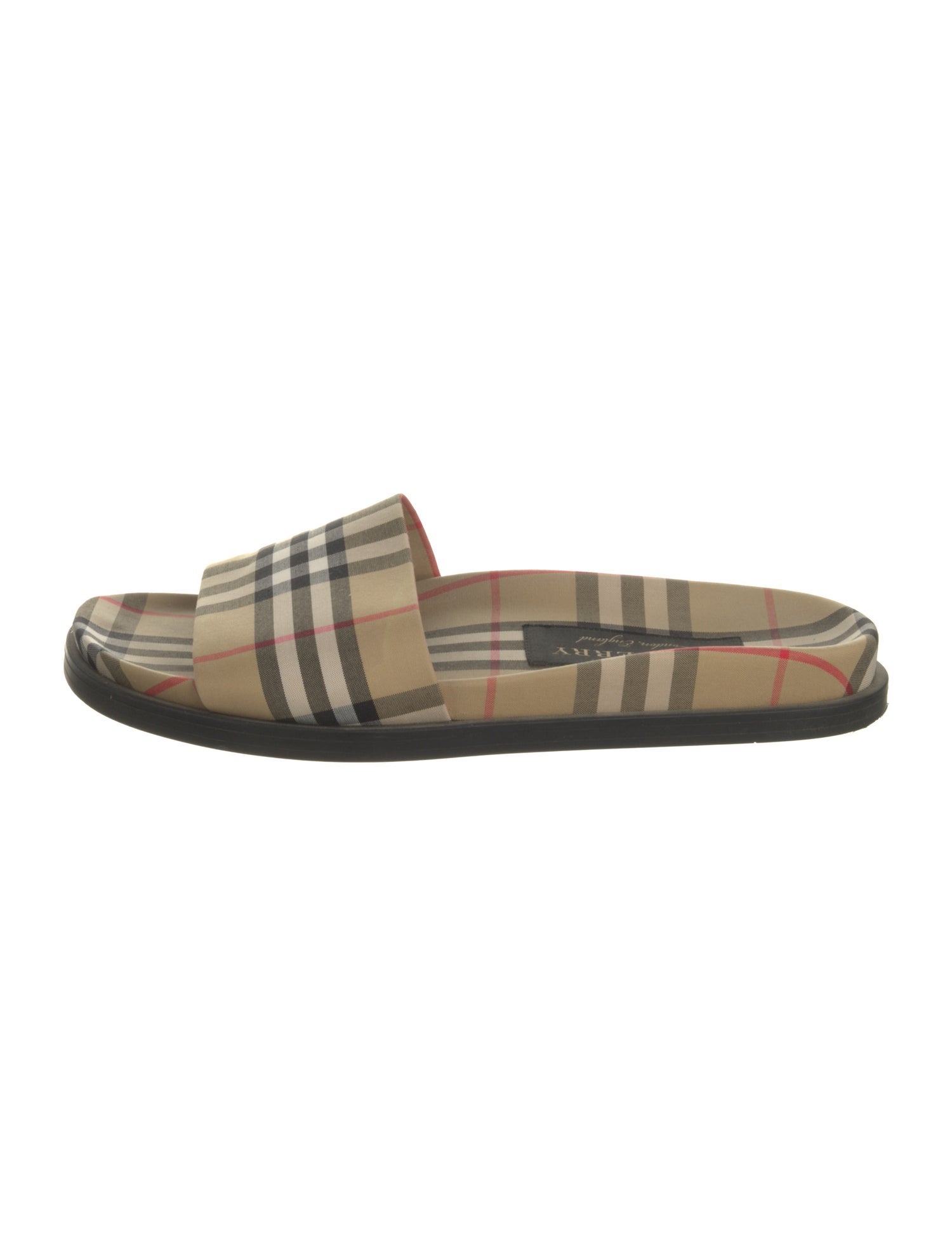 Burberry Nova Check Pattern Canvas Slides