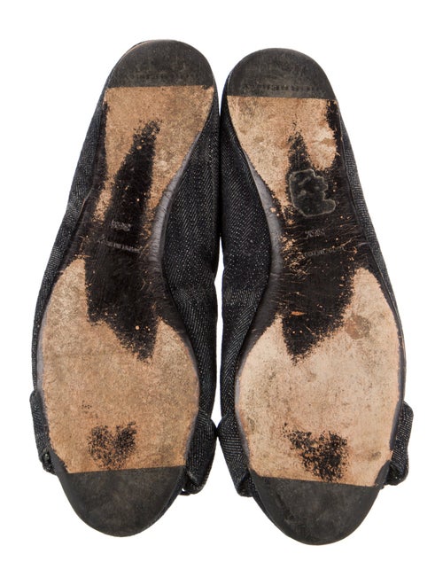 Burberry Denim Patterned Ballet Flats