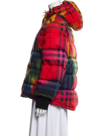 Burberry Plaid Print Jacket