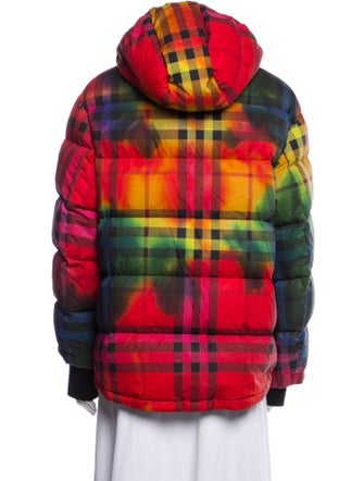 Burberry Plaid Print Jacket