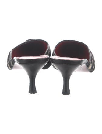 Burberry Plaid Print Mules