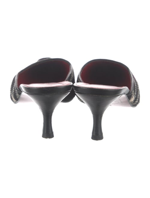 Burberry Plaid Print Mules