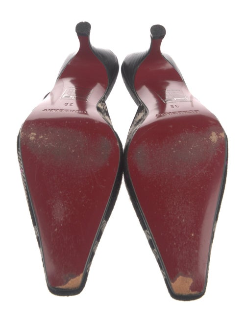 Burberry Plaid Print Mules