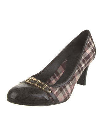 Burberry Canvas Printed Pumps