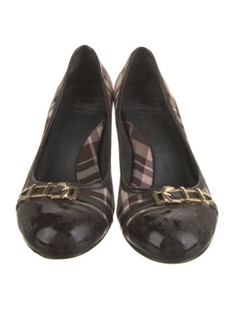 Burberry Canvas Printed Pumps