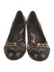 Burberry Canvas Printed Pumps