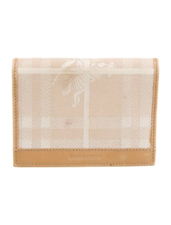 Burberry Plaid Print Wallet
