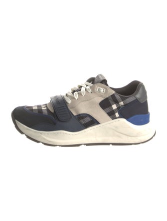 Burberry Nova Check Pattern Nylon Sneakers
