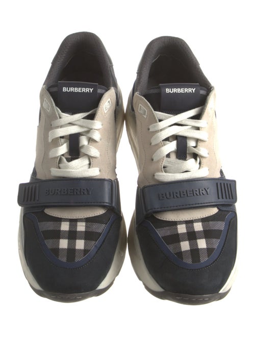 Burberry Nova Check Pattern Nylon Sneakers