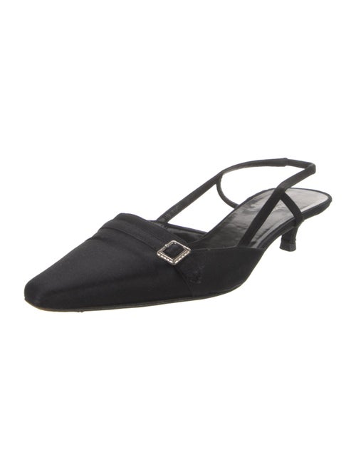 Burberry Satin Slingback Flats