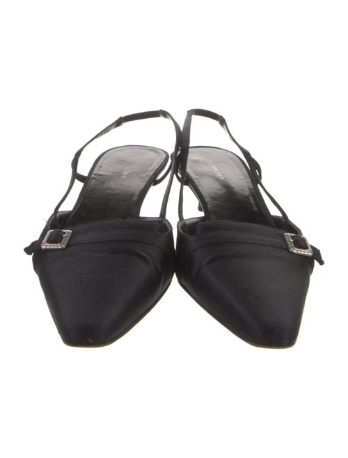 Burberry Satin Slingback Flats