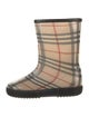 Burberry Rubber Plaid Print Rain Boots