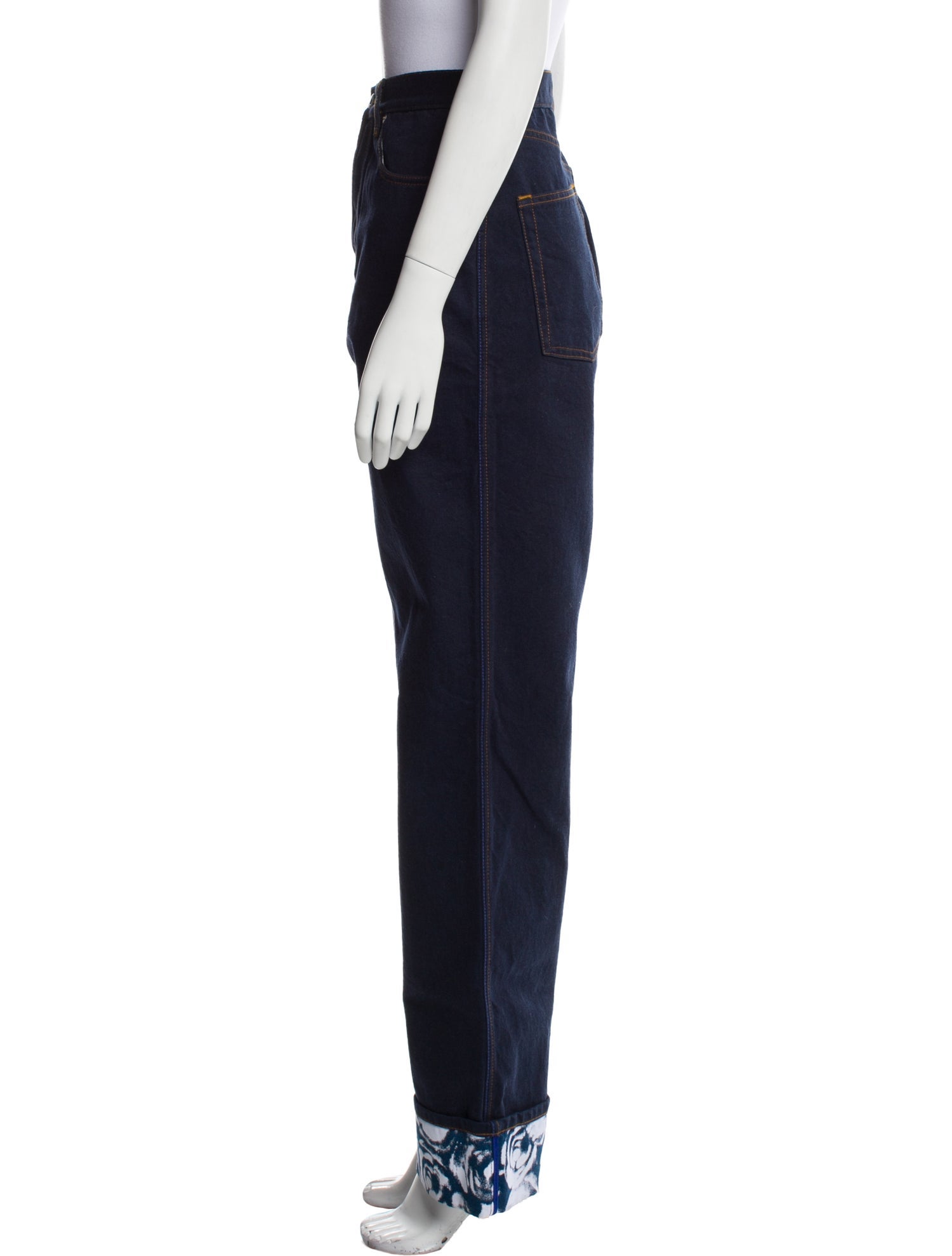 Burberry High-Rise Wide Leg Jeans