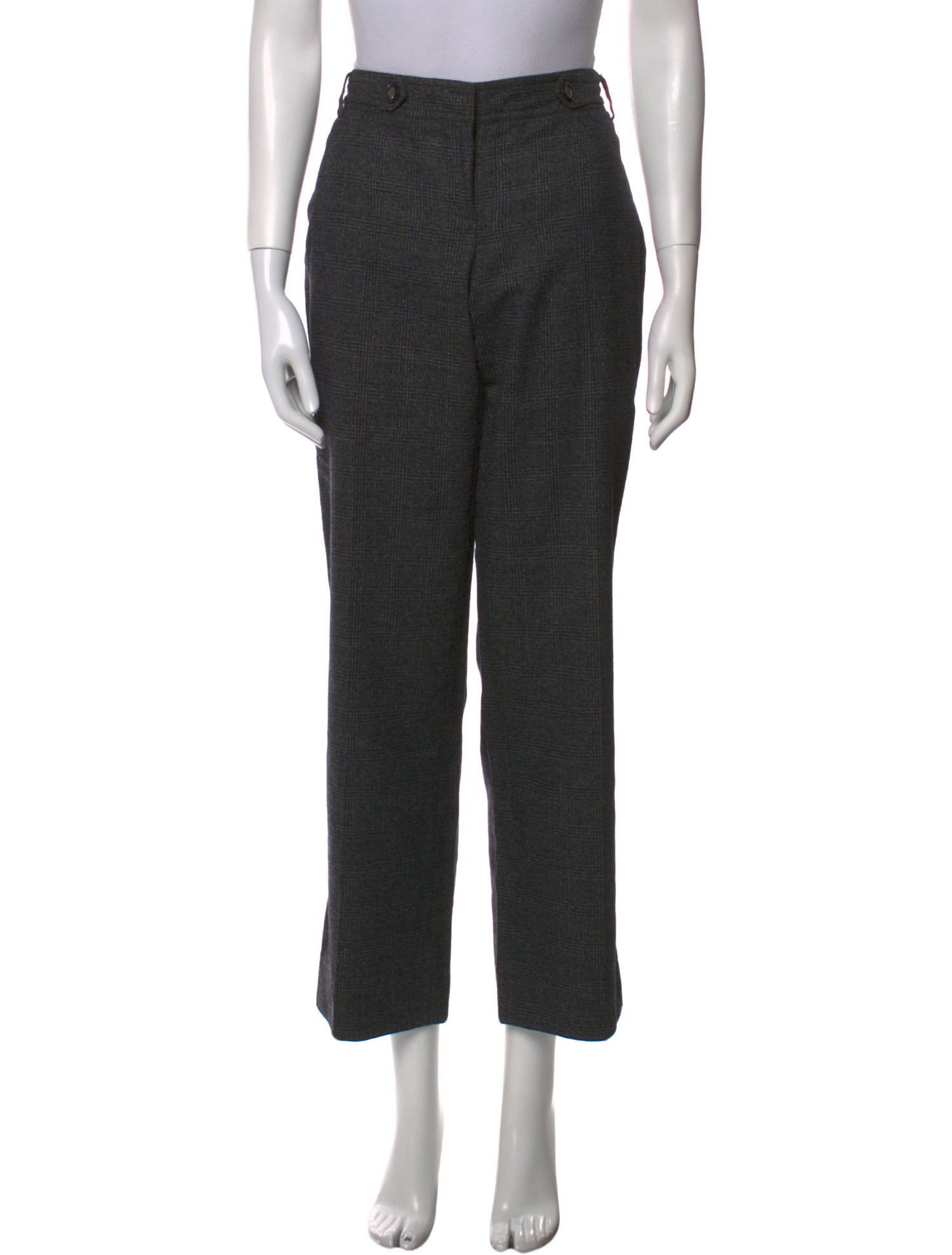 Burberry Virgin Wool Wide Leg Pants