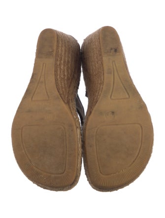 Burberry Canvas Plaid Print Espadrilles