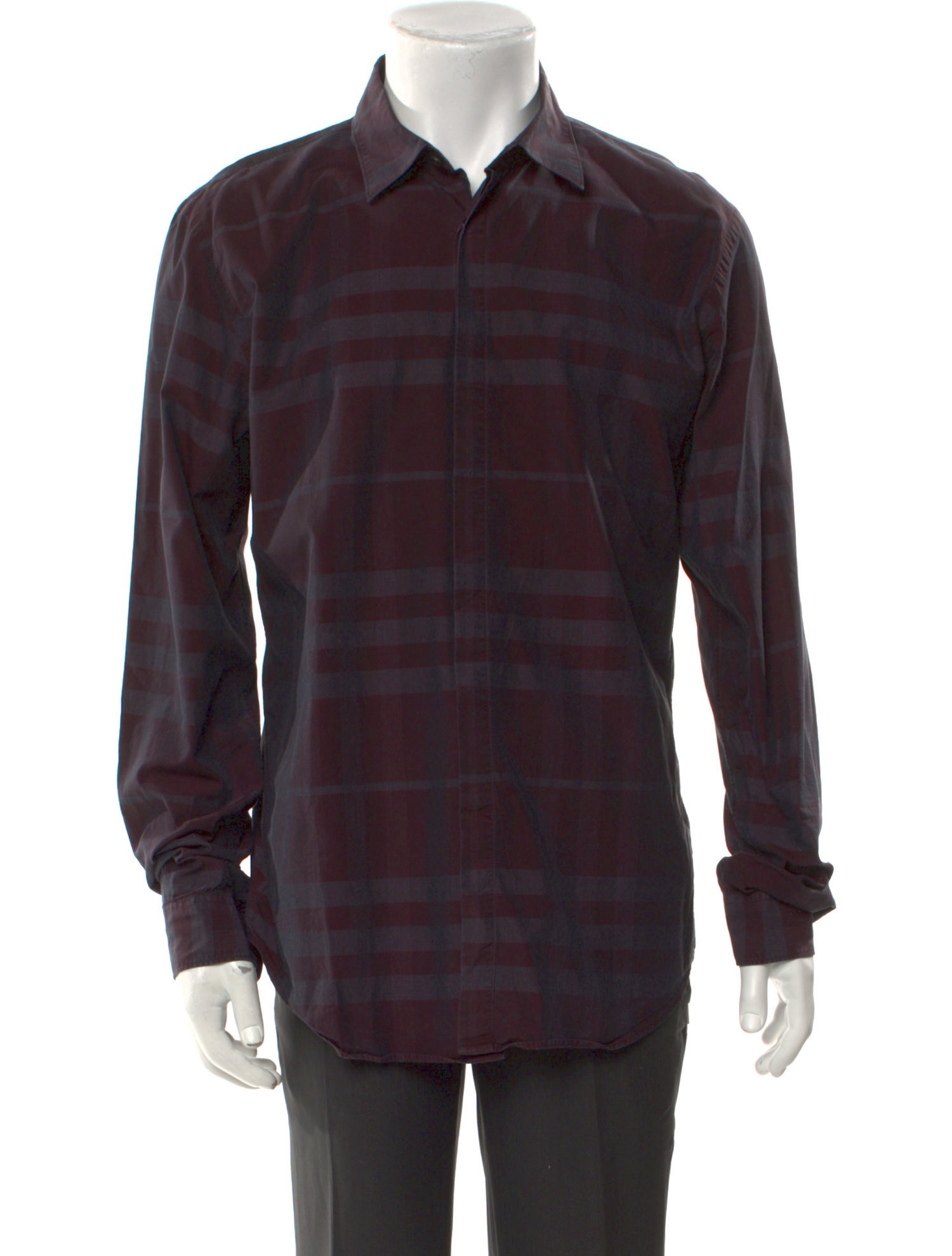 Burberry House Check Pattern Long Sleeve Shirt