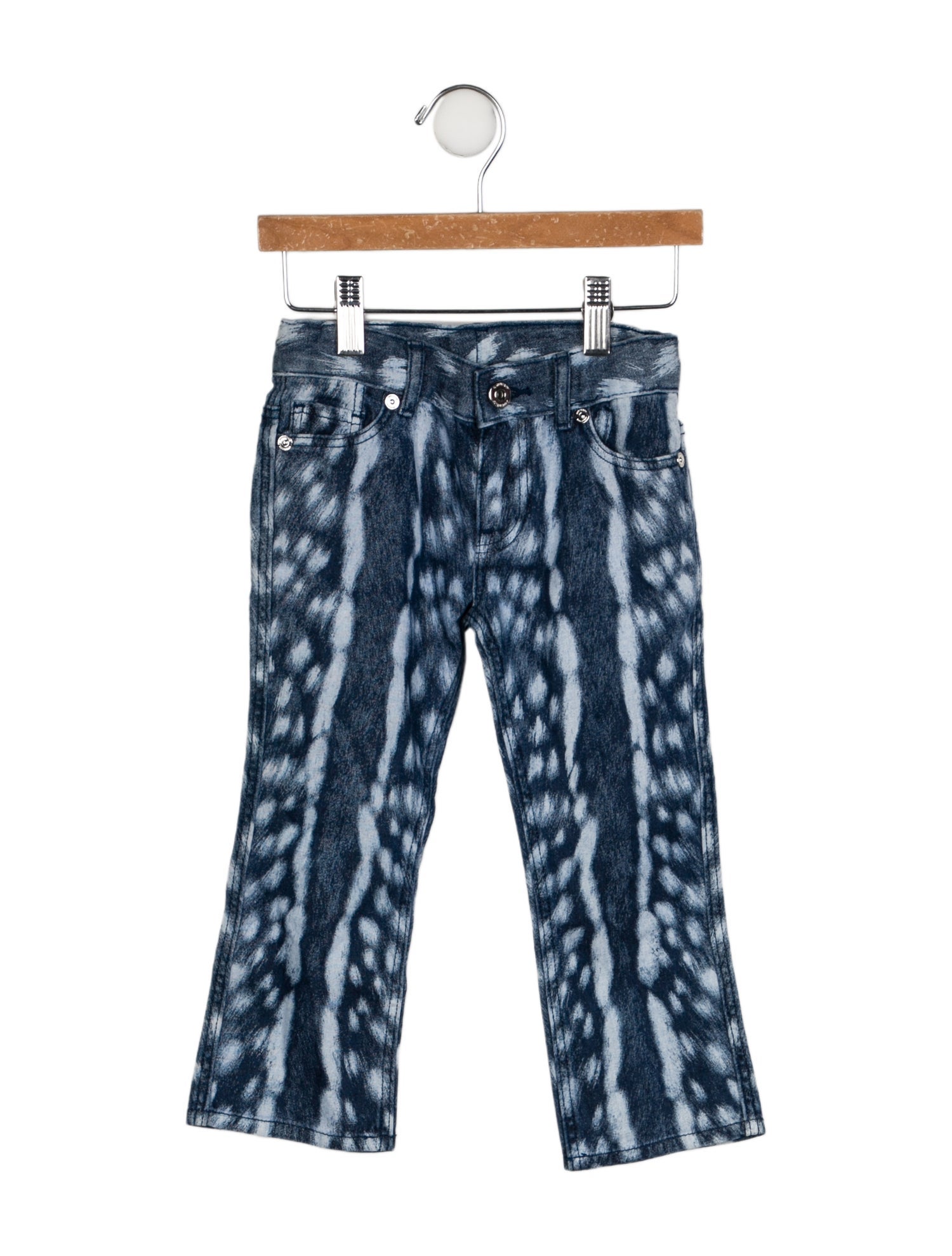 Burberry Printed Flat Front Jeans w/ Tags