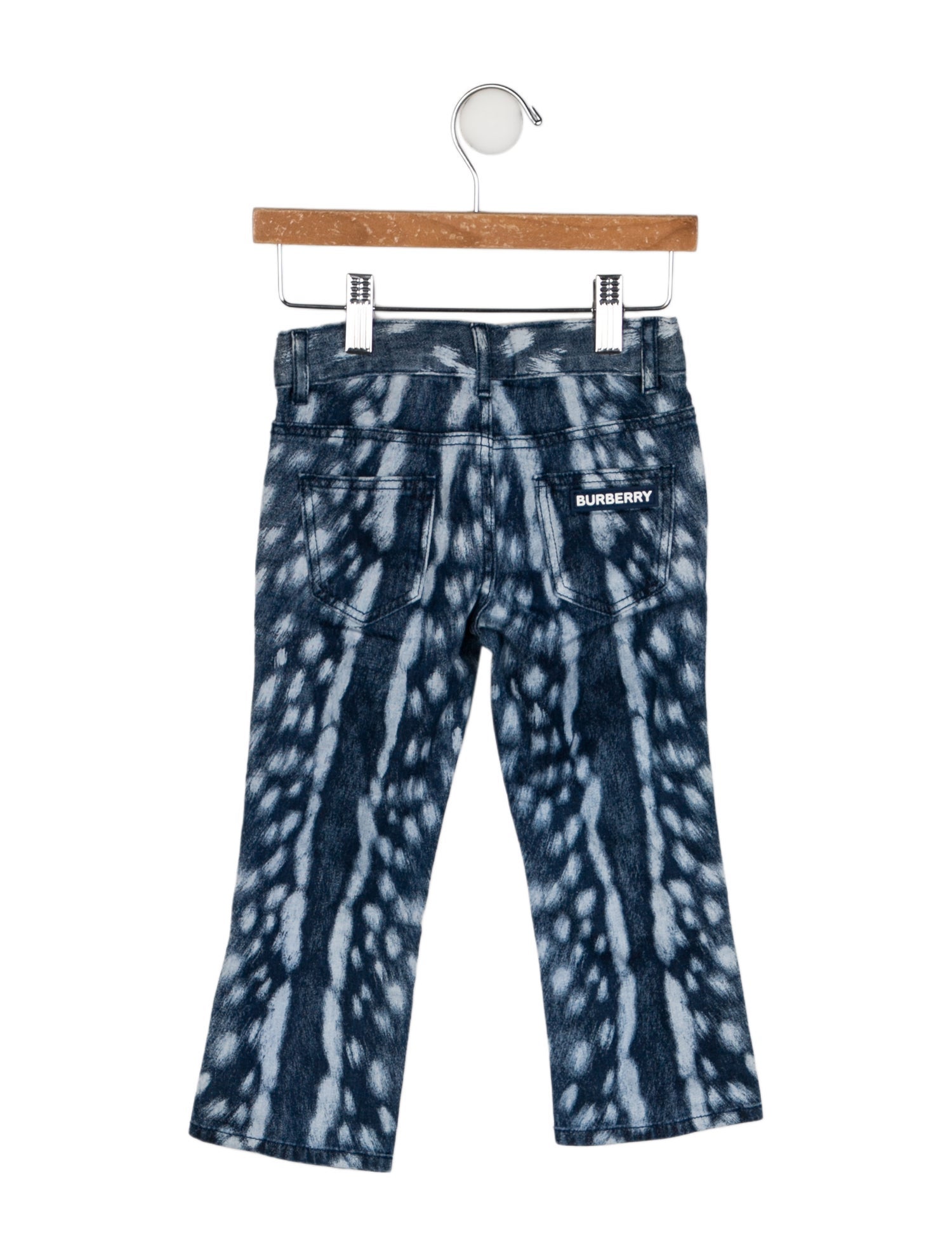 Burberry Printed Flat Front Jeans w/ Tags