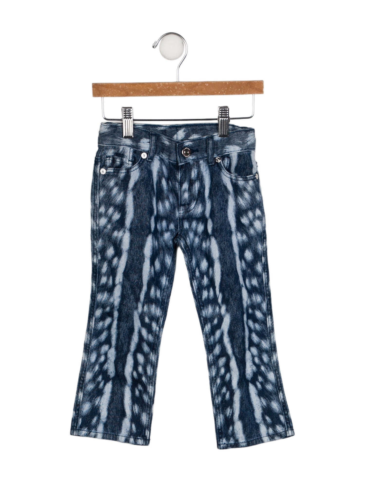 Burberry Printed Flat Front Jeans w/ Tags