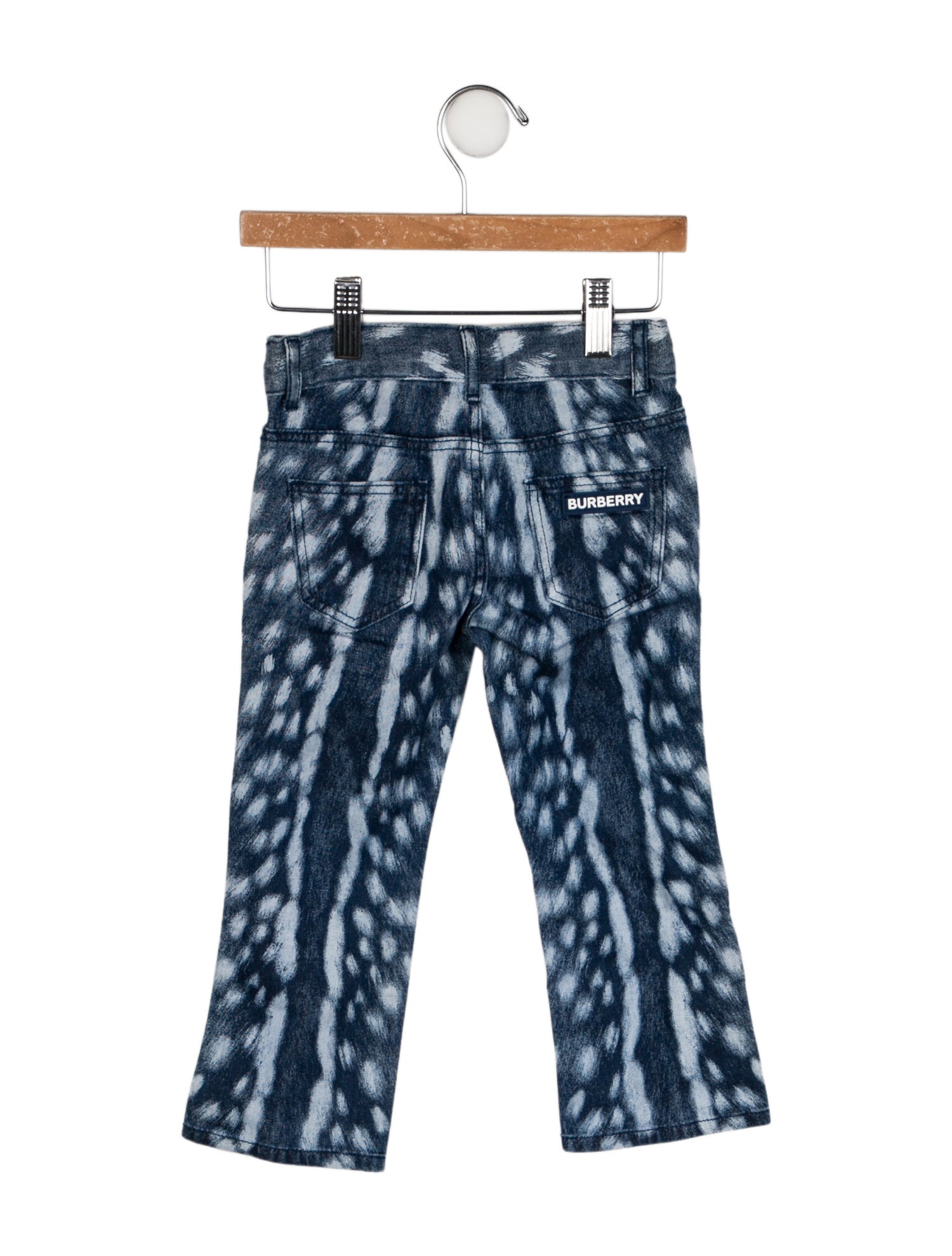 Burberry Printed Flat Front Jeans w/ Tags