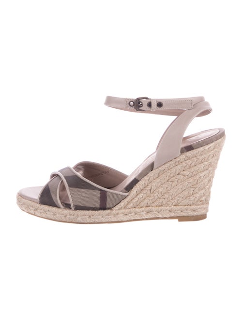 Burberry Giant Check Jute Espadrilles