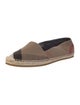 Burberry House Check Pattern Canvas Espadrilles