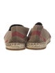 Burberry House Check Pattern Canvas Espadrilles