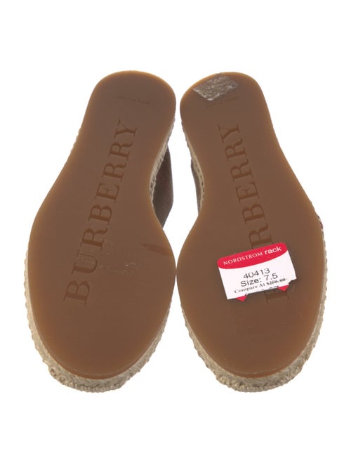 Burberry House Check Pattern Canvas Espadrilles