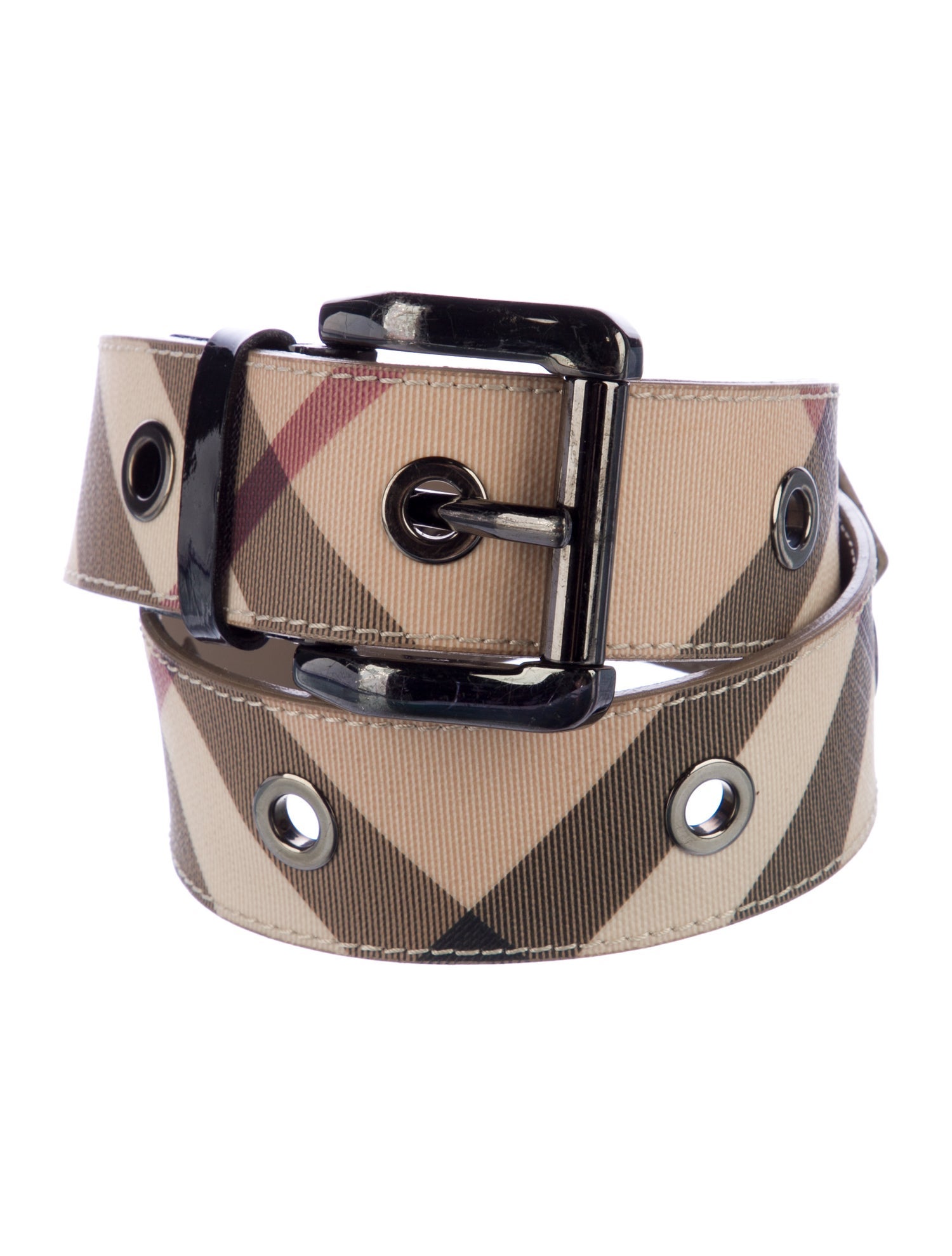 Burberry House Check Pattern Belt