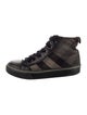 Burberry Check Print High Top Sneakers