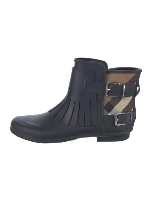 Burberry House Check Pattern Rubber Rain Boots