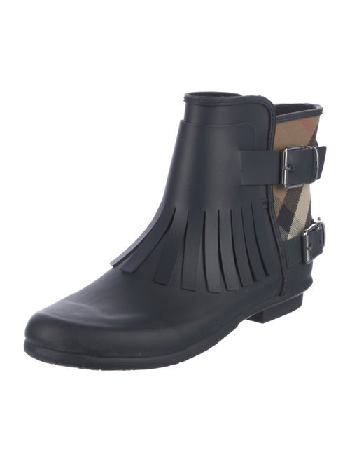 Burberry House Check Pattern Rubber Rain Boots