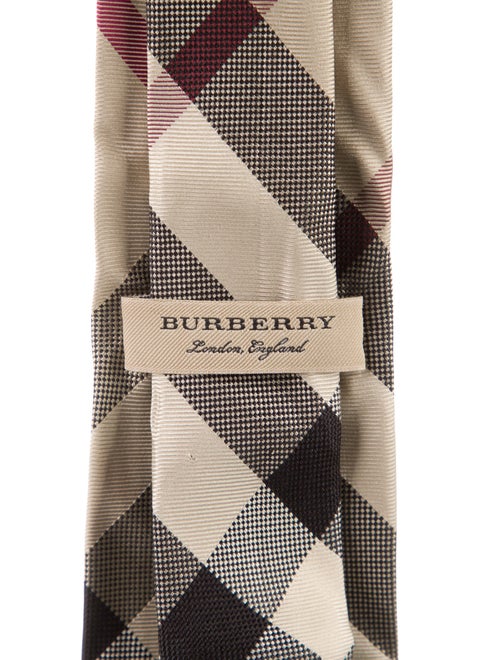 Burberry pattern printed tie