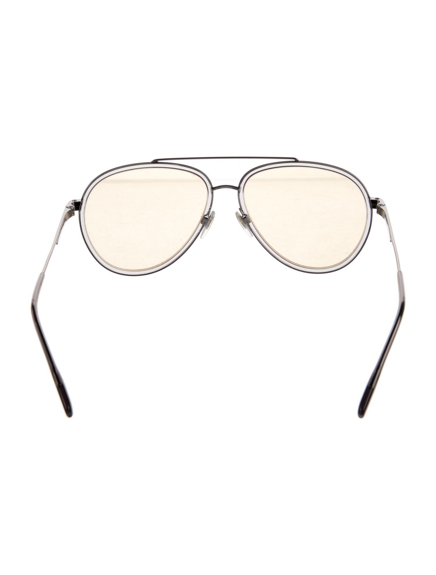 Burberry House Check Pattern Aviator Sunglasses