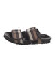Burberry London House Check Pattern Canvas Slides