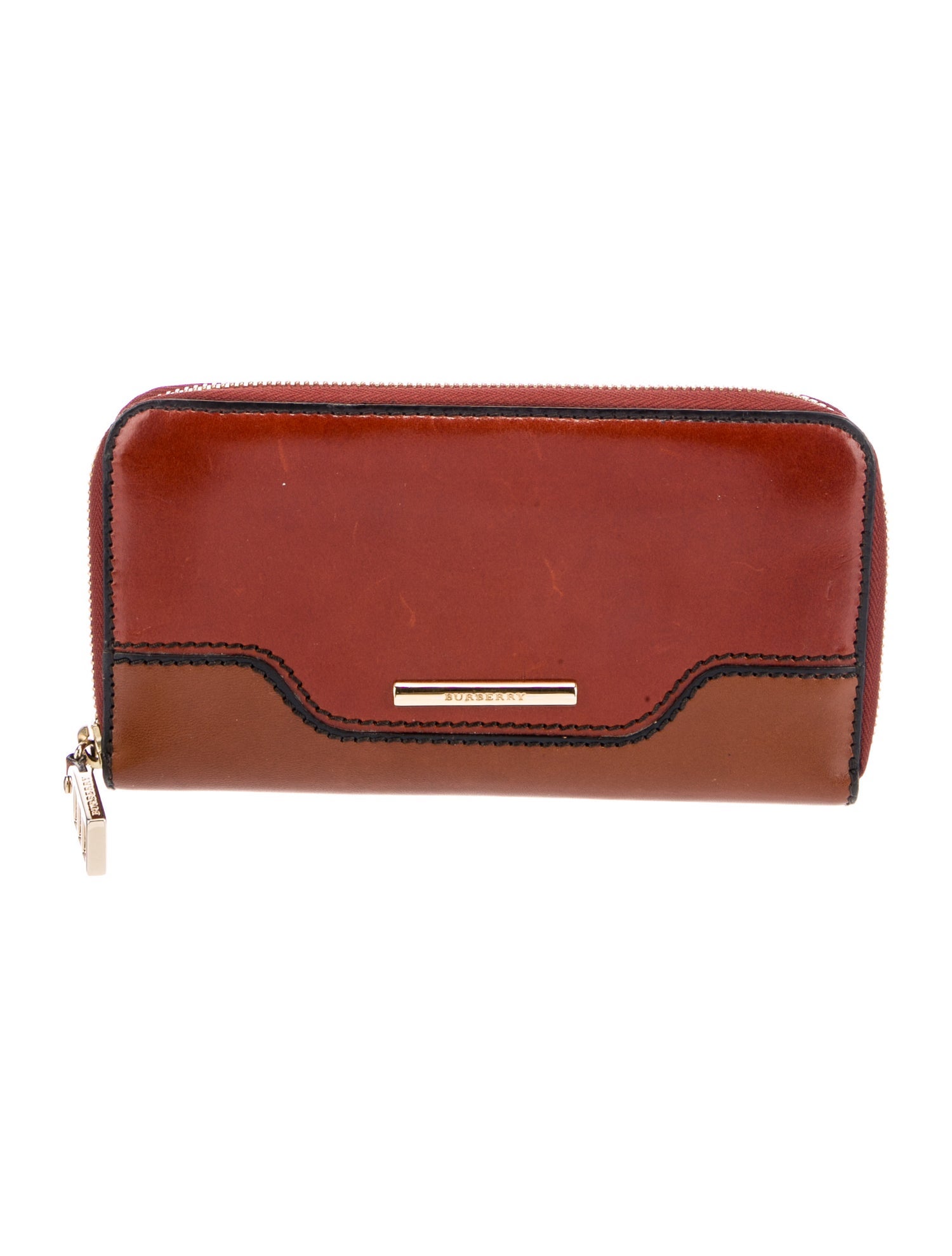 Burberry Leather Printed Continental Wallet