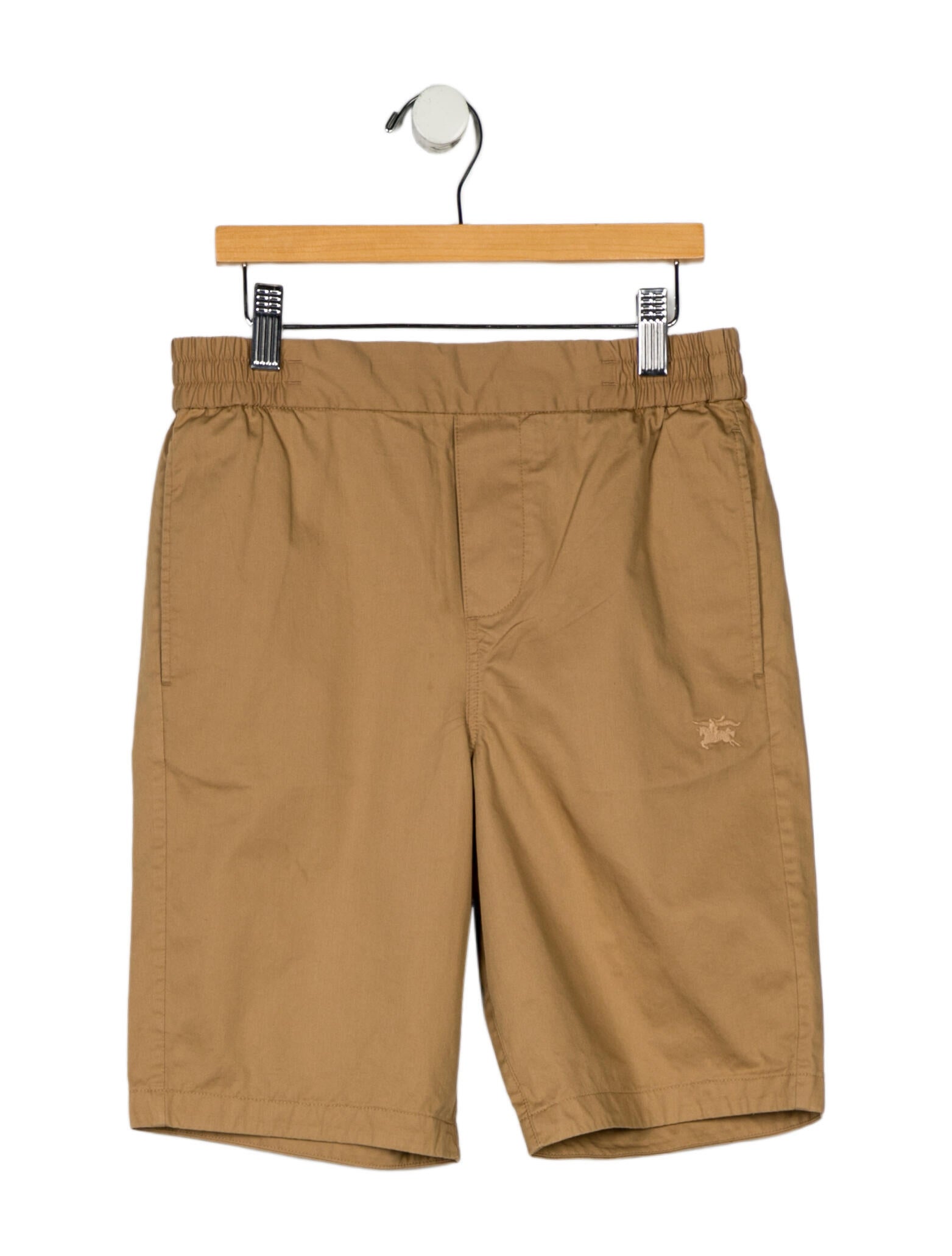 Burberry Kids Boys' Solid Embroidered Shorts