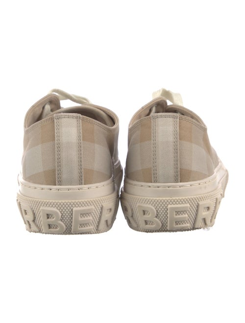 Burberry Nova Check Pattern Canvas Sneakers