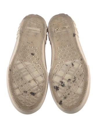 Burberry Nova Check Pattern Canvas Sneakers