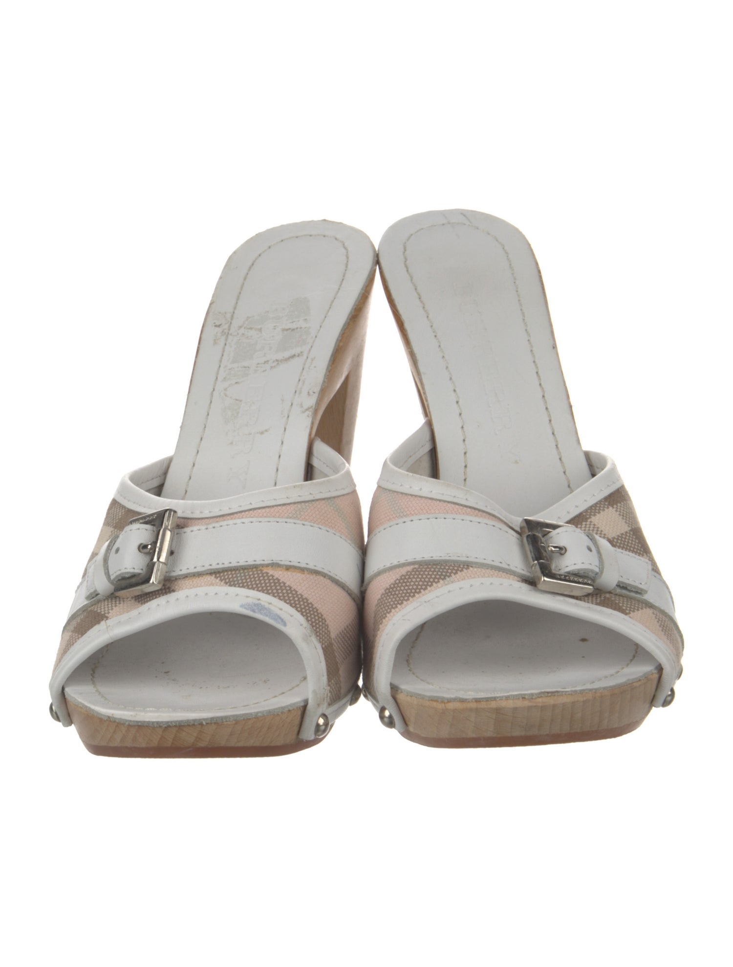 Burberry Nova Check Pattern Canvas Slides