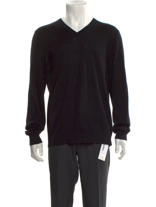 Burberry Exploded Check Pattern V-Neck Pullover