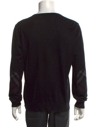 Burberry Exploded Check Pattern V-Neck Pullover