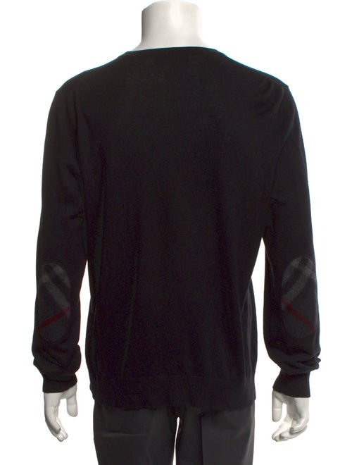 Burberry Exploded Check Pattern V-Neck Pullover