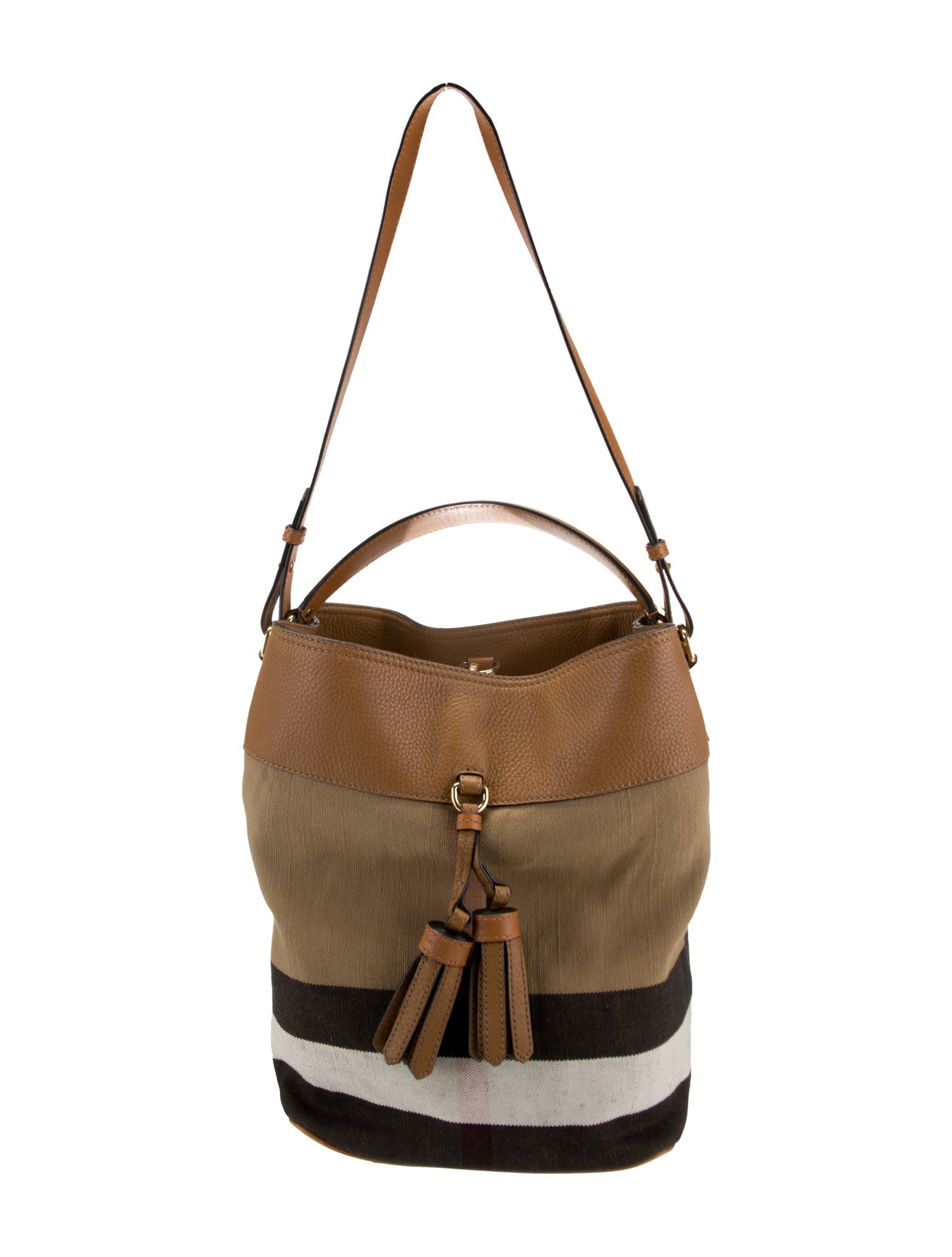 Burberry Nova Check Bucket Bag