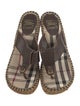 Burberry Nova Check Pattern Leather Espadrilles
