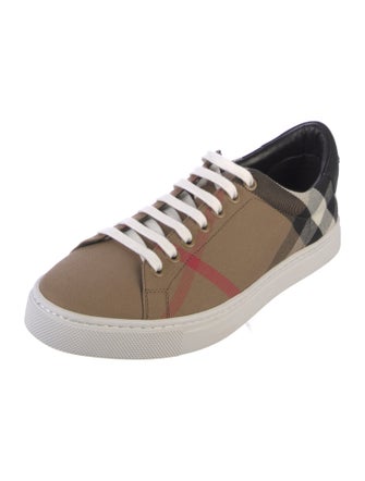 Burberry House Check Pattern Canvas Sneakers