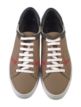 Burberry House Check Pattern Canvas Sneakers