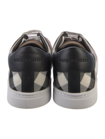 Burberry House Check Pattern Canvas Sneakers