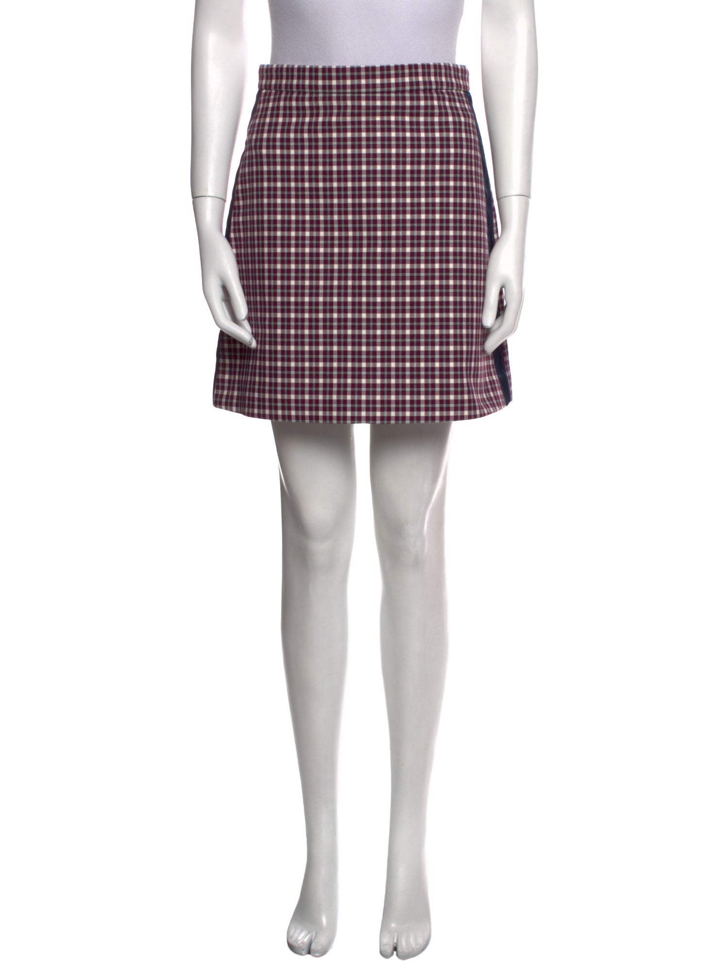 Burberry Plaid Print Mini Skirt